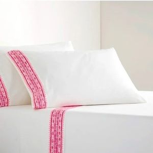 Lilly Pulitzer x Pottery Barn printed sheets, queen sized, New in package